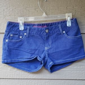 American Eagle blue denim shorts 6
